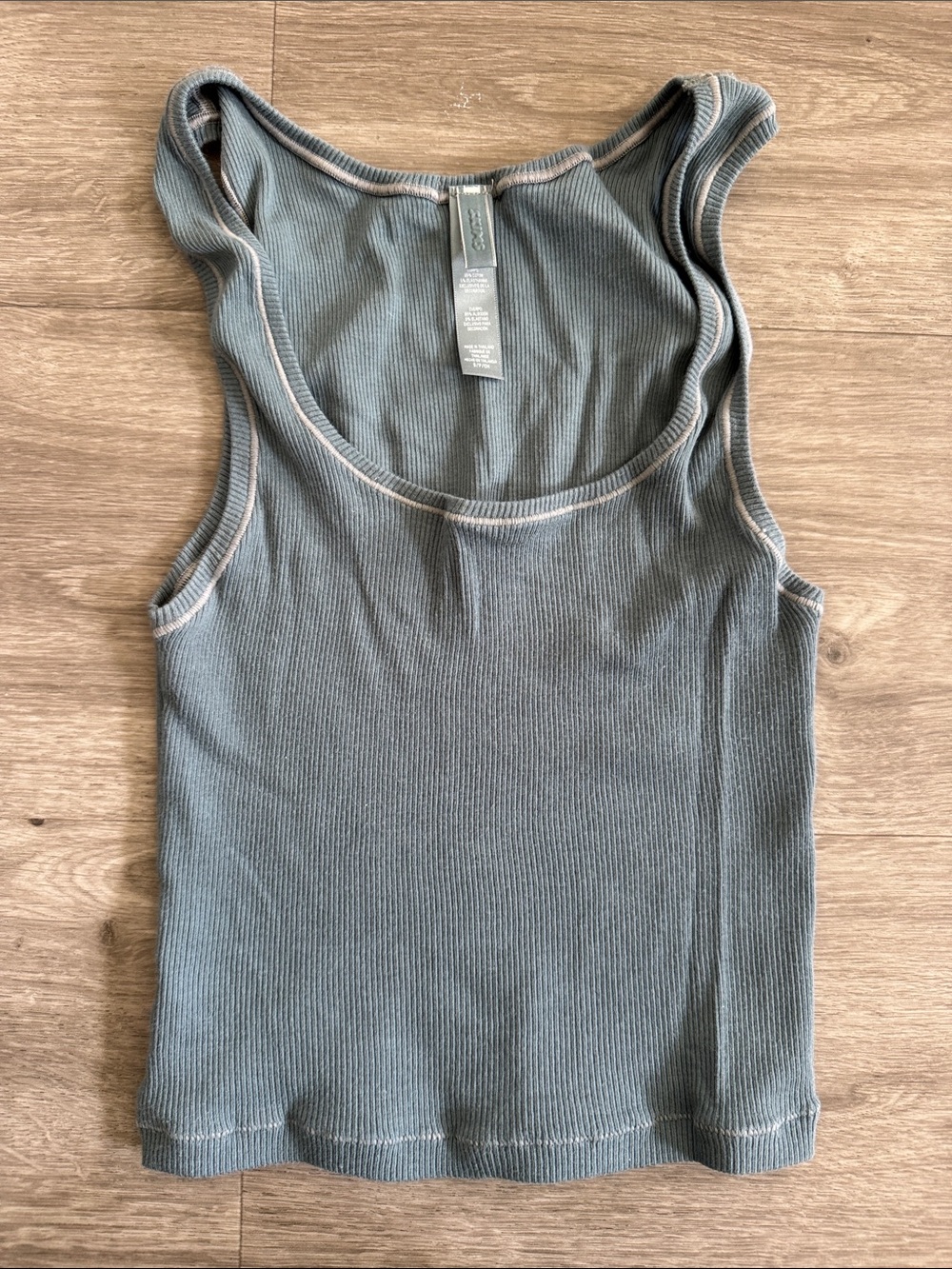 SKIMS Ribbed Tank Top - Sage Green